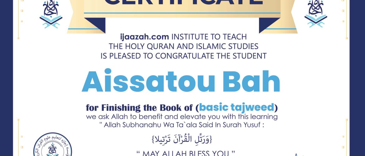 - Aissatou Bah - IJAAZAH