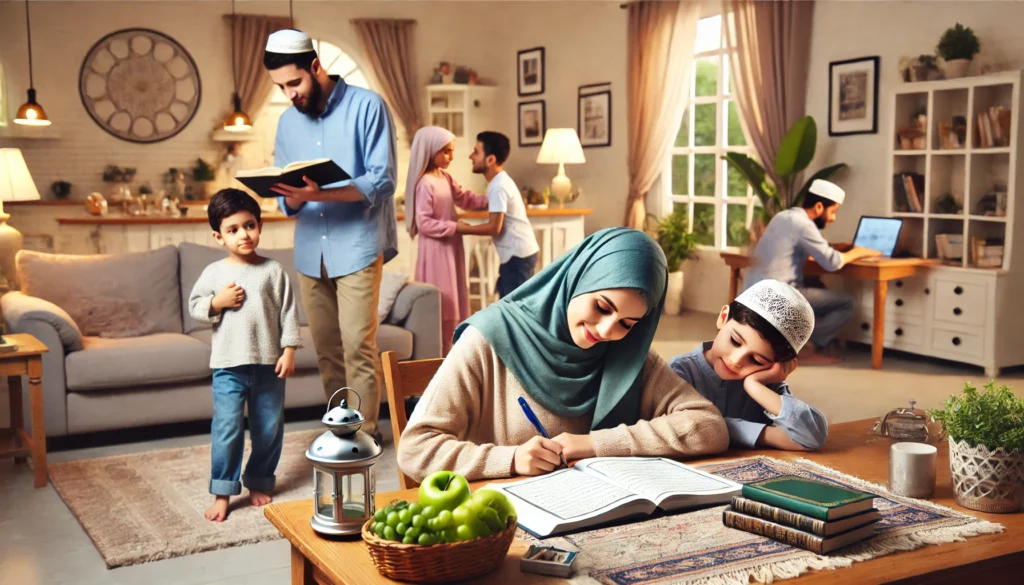 Balancing Ijaazah Studies,Household Responsibilities - Balancing Ijaazah Studies and Household Responsibilities: Tips for Moms - IJAAZAH Communicating with Your Spouse and Children